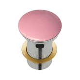 Fienza 32mm Ceramic Cap Pop Up Plug and Waste With Overflow - Matte Pink